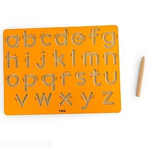 Tabla de scris pentru copii VIGA alfabet (litere mici) și indicator pentru scriere corectă 44695