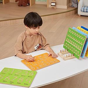 Tabla de scris pentru copii VIGA alfabet (litere mici) și indicator pentru scriere corectă 44695