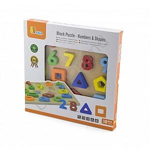 Jucarie interactiva VIGA Numbers and Shapes