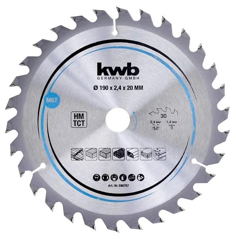 Disc de taiere KWB 190x20 mm