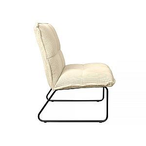 Fotoliu DP Bronx 665 Alb Velvet