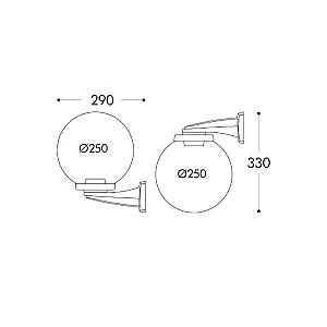 Iluminat fatada Fumagalli NARDO/GLOBE250