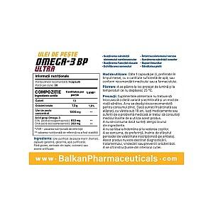 Acizi grasi Balkan Pharmaceuticals OMEGA-3 BP ULTRA 30capsule