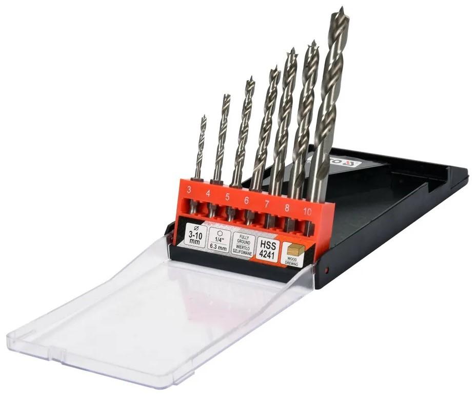 Burghiu Yato Set de burghie 7 buc. 3 - 10 mm