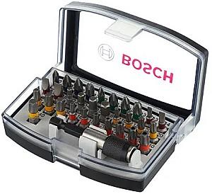Set de biti Bosch 32 buc. PH, PZ, SL, TX, TT, HEX 1/4" 25 mm