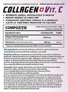 Protectie articulatii Balkan Pharmaceuticals COLLAGEN + VITAMIN C pudra 30buc