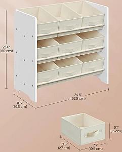 Etajera Songmics GKR033W10 (Cloud White)
