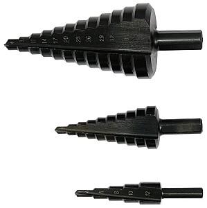 Burghiu Yato Set burghie în trepte 3 buc.