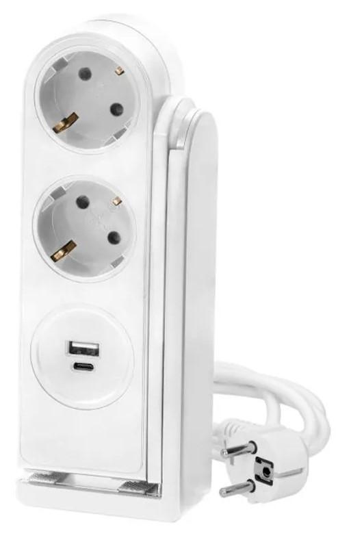 Prelungitor ORNO 2 prize + 2 USB A/C 1.4 m 16 A