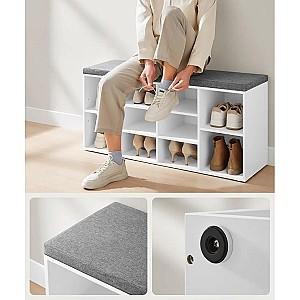 Dulap pentru incaltaminte Vasagle LHS10WT (Cloud White/Dove Grey)