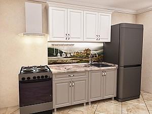 Set mobila bucatarie PS Mini 1.2 m (MDF pelicula) Stejar Polar / Stejar Concordia