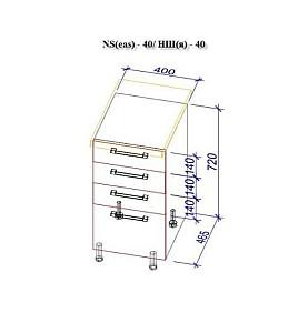 Set mobila bucatarie PS Lena 1.6 m (MDF pelicula) Alabastru