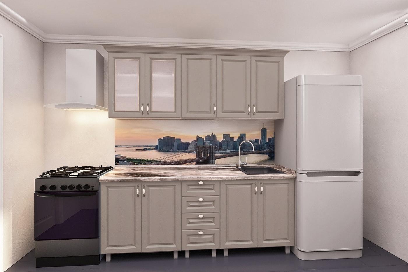 Set mobila bucatarie PS Lena 1.8 m (MDF pelicula) Stejar Concordia