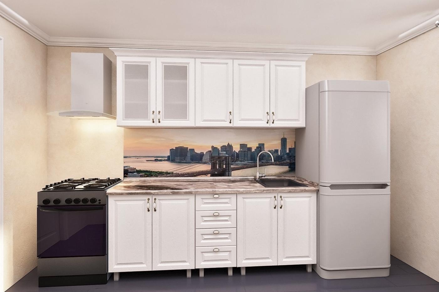 Set mobila bucatarie PS Lena 1.8 m (MDF pelicula) Stejar Polar