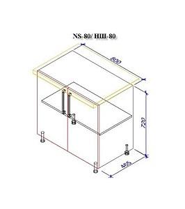 Set mobila bucatarie PS Lena 2 m (MDF pelicula) Stejar Concordia