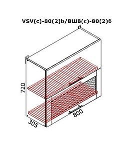 Set mobila bucatarie PS Mini Modern 1.6 m (MDF pelicula) Stejar Polar / Stejar Concordia