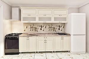 Set mobila bucatarie PS Modern (sticla) 1.8 m (MDF pelicula) Alabastru