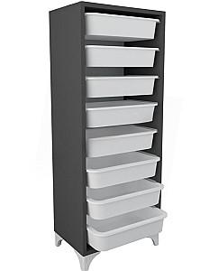 Comoda copii Fabulous cu 8 cosuri Antracit (Gri)