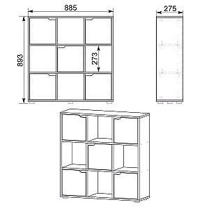 Etajera KompaniT P-33 Stejar sonoma (Bej)