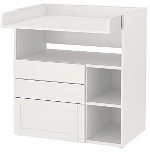 Masa de infasat IKEA Smastad cu cadru/3 sertare 90x79x100 Alb
