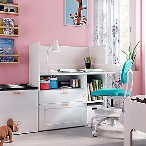 Masa de infasat IKEA Smastad cu cadru/3 sertare 90x79x100 Alb