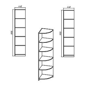 Etajera KompaniT Penal-1 Stejar sonoma (Bej)