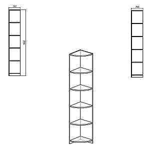 Etajera KompaniT Penal-2 Stejar sonoma (Bej)