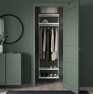 Etajera IKEA Boaxel 1 sectiune/2 polite pentru incaltaminte 62x40x201 Alb