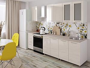 Set mobila bucatarie PS Lena 2 m (MDF lucioasa) Bianco