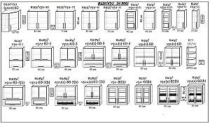 Set mobila bucatarie PS Lena 2 m (MDF lucioasa) Bianco Matt / Cappuccino