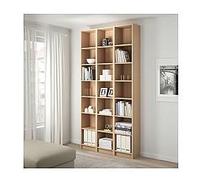 Etajera IKEA Billy white oak veneer 120x28x237 cm