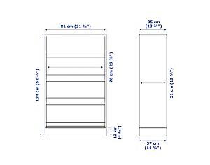 Etajera IKEA Havsta White 81x37x134 cm