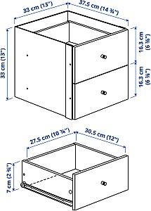 Etajera IKEA Kallax white 77x147