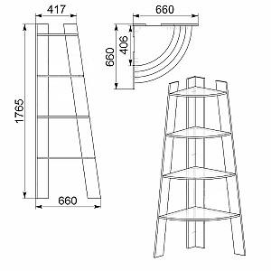 Etajera KompaniT P-27 Nimfea Aliba