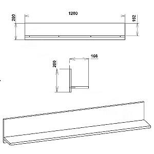 Raft de perete KompaniT P-24 Nimfea Aliba