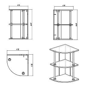 Raft de perete KompaniT P-10 Stejar Sonoma