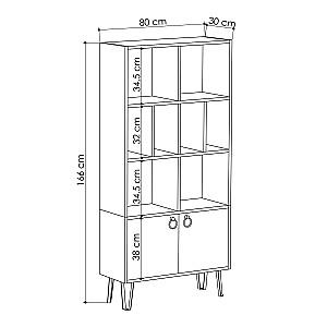 Etajera DECO Bene Oak/White