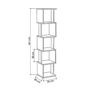 Etajera DECO Piri Light Mocha/Anthracite