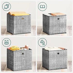 Cos pentru jucarii Songmics RFB02LG-3 (Flecked Grey)