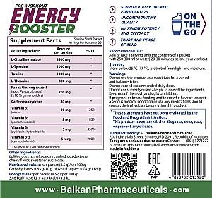 PRE-Workout Balkan Pharmaceuticals ENERGY BOOSTER 30plicuri