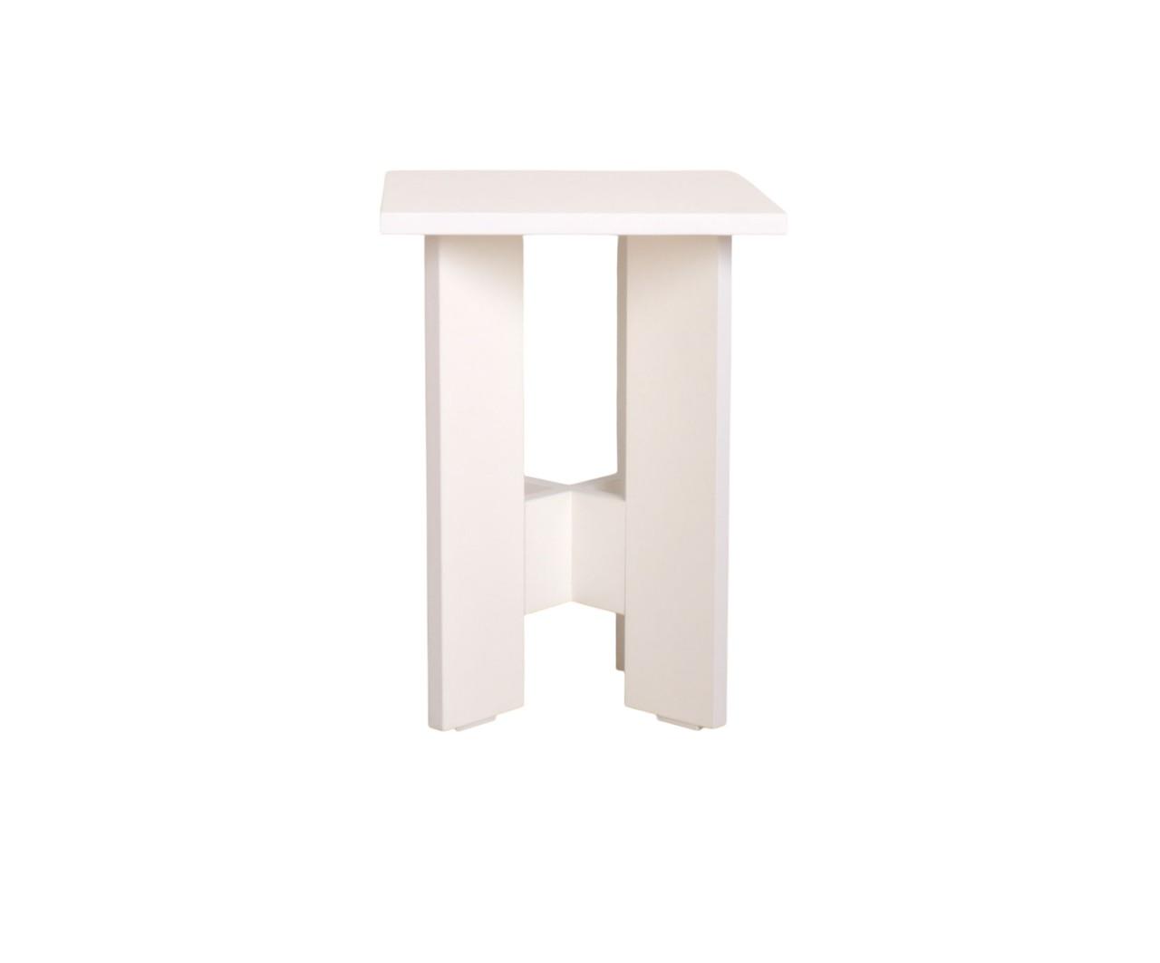 Taburet Fabrik Home PAL frasin alb