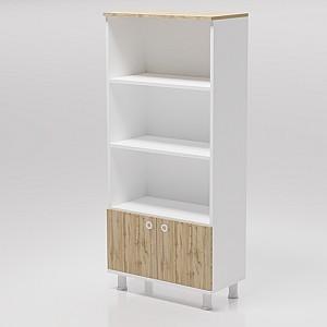 Etajera Smartex Mediu White/Dark Oak