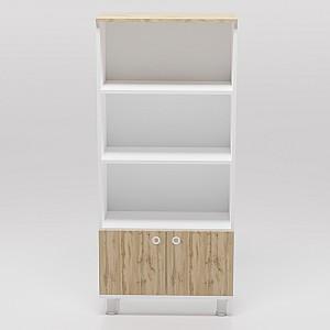 Etajera Smartex Mediu White/Dark Oak