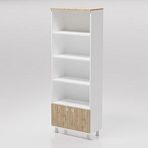 Etajera Smartex Maxi White/Dark Oak