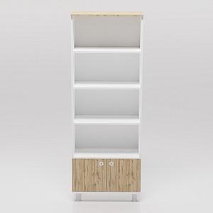 Etajera Smartex Maxi White/Dark Oak