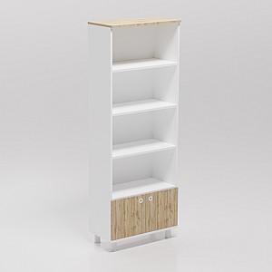 Etajera Smartex Maxi White/Dark Oak