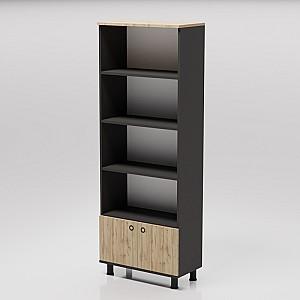 Etajera Smartex Maxi Black/Dark Oak