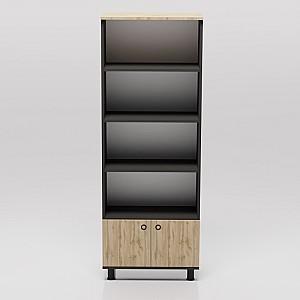 Etajera Smartex Maxi Black/Dark Oak