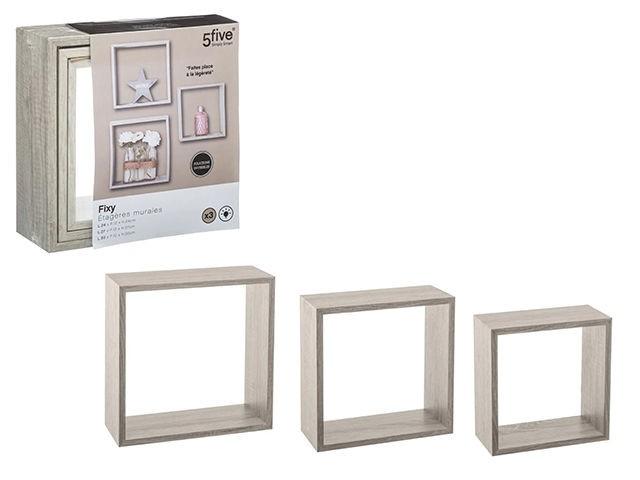 Raft de perete Five Set Cub 3buc
