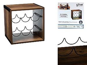 Raft pentru vin Five Cub suport pentru sticle